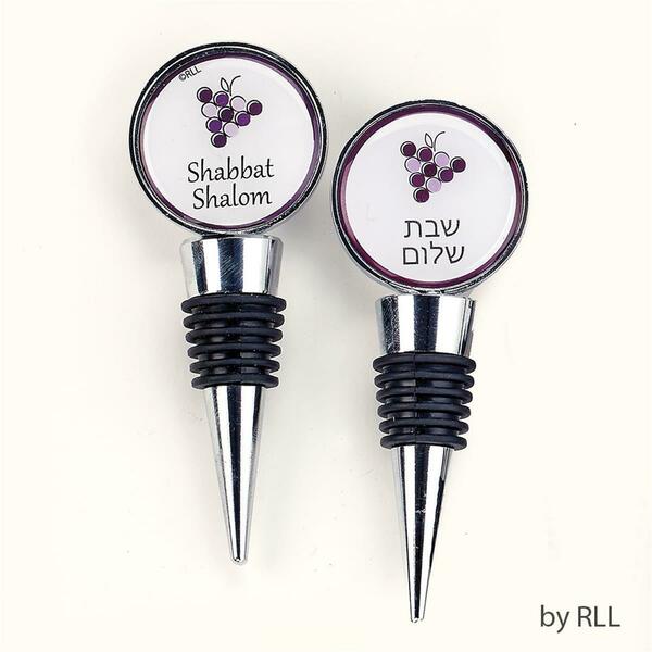 Rite Lite 4 in. Deluxe Wine Topper, Shabbat Shalom, Gift Pack Pack Pack Of 6 WA-2